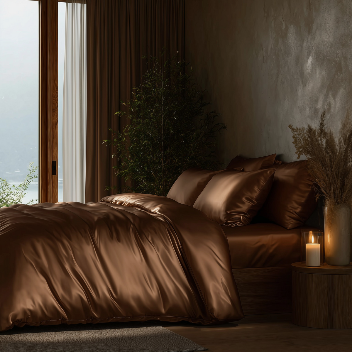 Sjokolade Bambus Sengesett